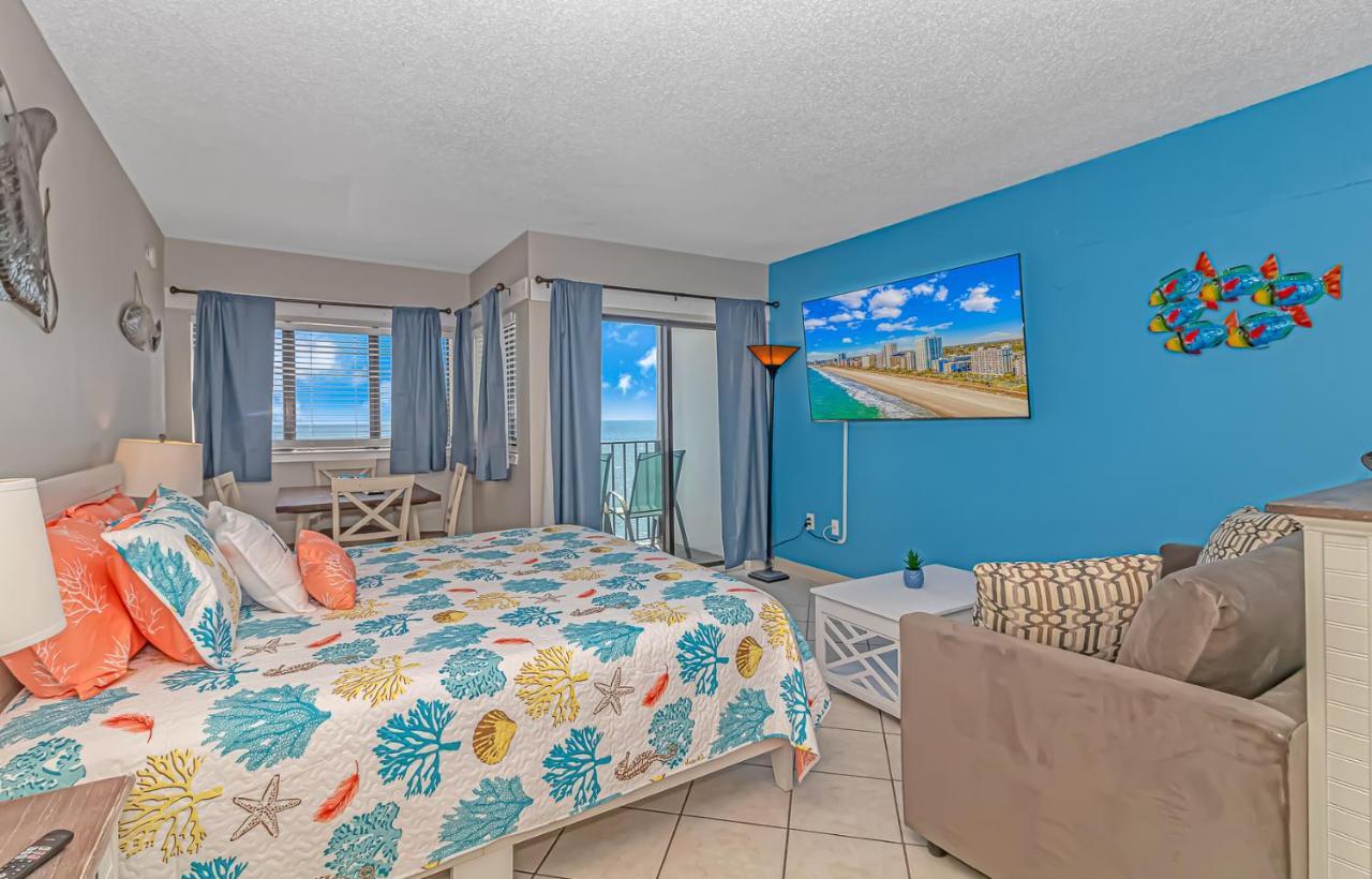 Ocean Front Studio With Panoramic Views! Palace Resort 1001 Myrtle Beach Zewnętrze zdjęcie